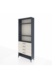 Arges Dolap 3 Raflı 4 Çekmeceli 88x30x221 - S30M081V4A