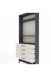 Arges Dolap 3 Raflı 4 Çekmeceli 88x30x221 - S30M081V4A