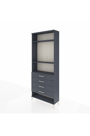 Arges Dolap 3 Raflı 4 Çekmeceli 88x30x221 - S30M081V5A