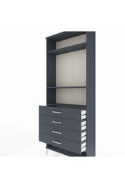 Arges Dolap 3 Raflı 4 Çekmeceli 88x30x221 - S30M081V5A