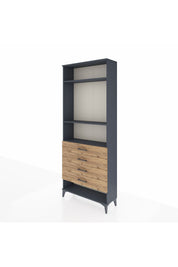 Arges Dolap 3 Raflı 4 Çekmeceli 88x30x221 - S30M081V6A