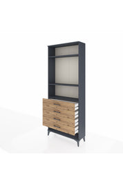 Arges Dolap 3 Raflı 4 Çekmeceli 88x30x221 - S30M081V6A