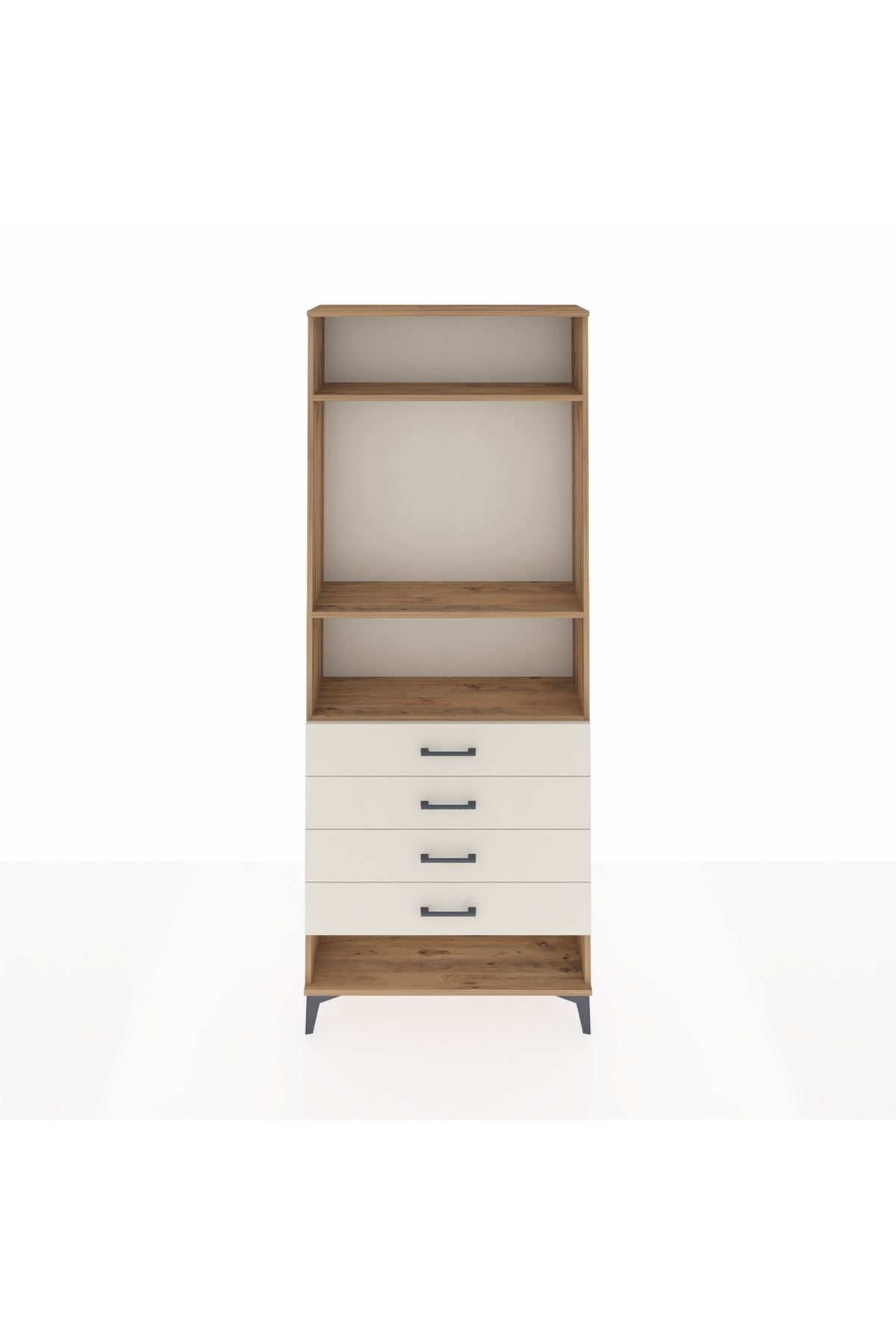 Arges Dolap 3 Raflı 4 Çekmeceli 88x30x221 - S30M081V7A