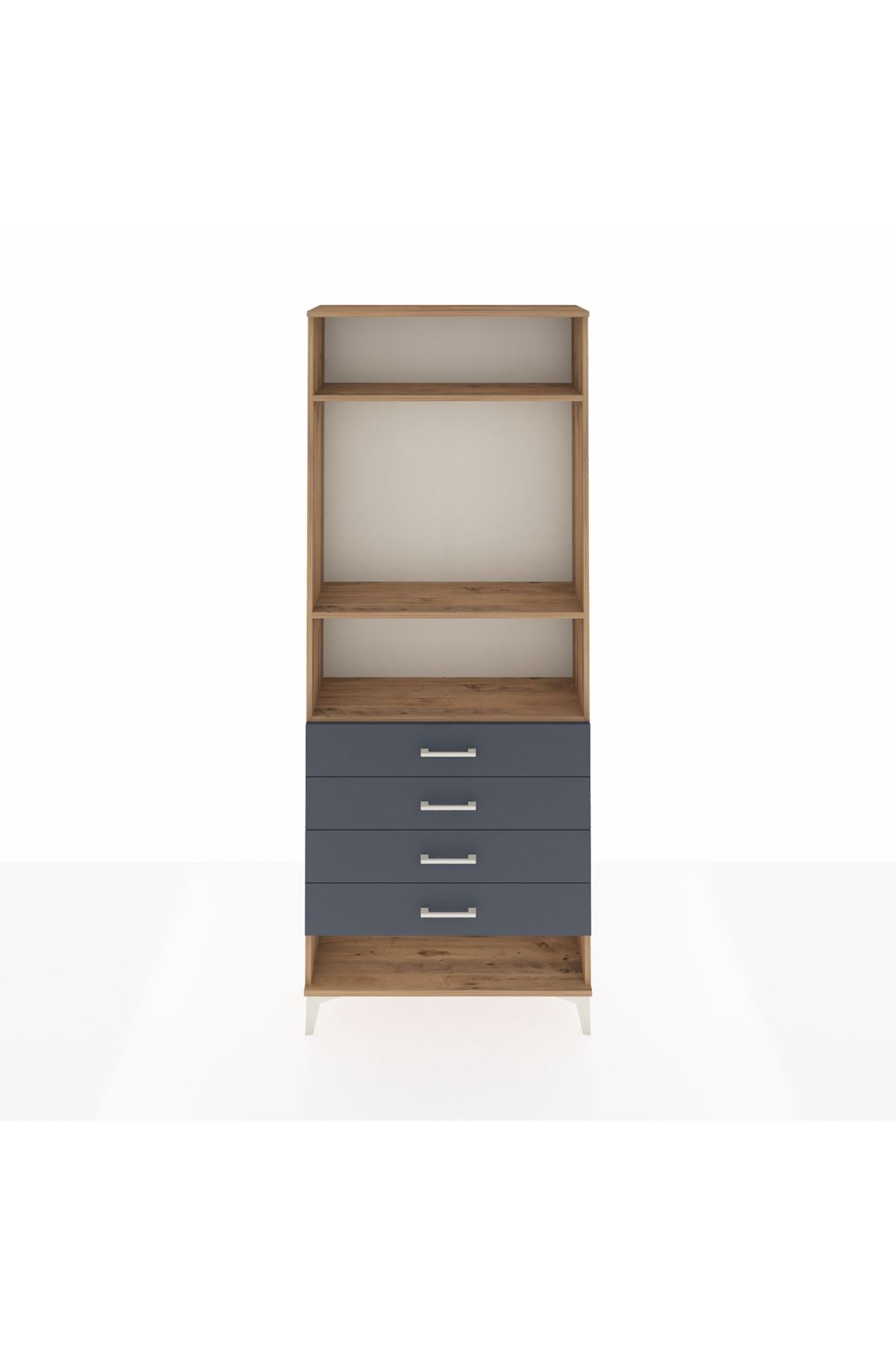 Arges Dolap 3 Raflı 4 Çekmeceli 88x30x221 - S30M081V8A
