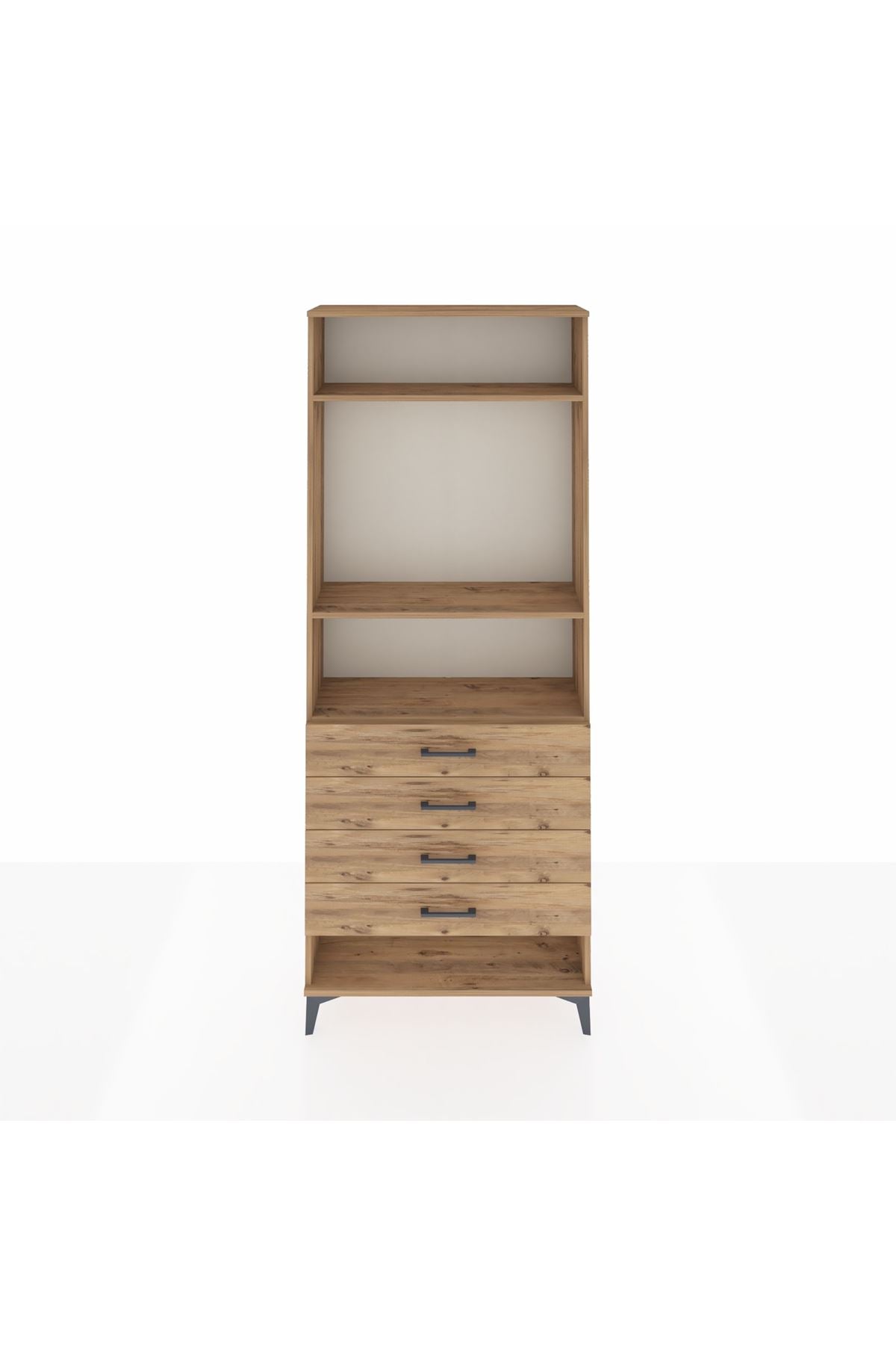 Arges Dolap 3 Raflı 4 Çekmeceli 88x30x221 - S30M081V9A