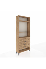 Arges Dolap 3 Raflı 4 Çekmeceli 88x30x221 - S30M081V9A