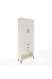 Arges Dolap 2 Raflı 3 Çekmeceli Tek Askılı 88x30x221 - S30M082V1A