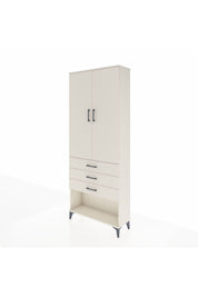 Arges Dolap 2 Raflı 3 Çekmeceli Tek Askılı 88x30x221 - S30M082V1A
