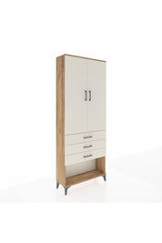Arges Dolap 3 Raflı 3 Çekmeceli 2 Kapaklı 88x30x221 - S30M083V7A