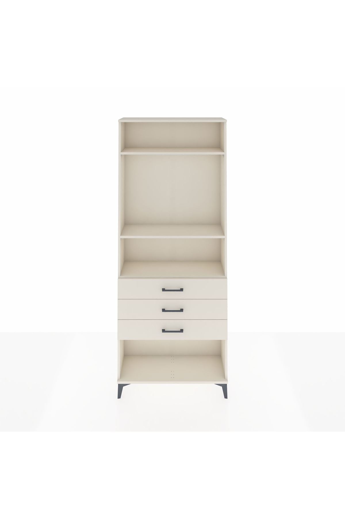 Arges Dolap 3 Raflı 3 Çekmeceli 88x30x221 - S30M084V1A