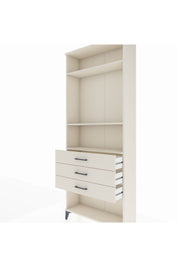 Arges Dolap 3 Raflı 3 Çekmeceli 88x30x221 - S30M084V1A