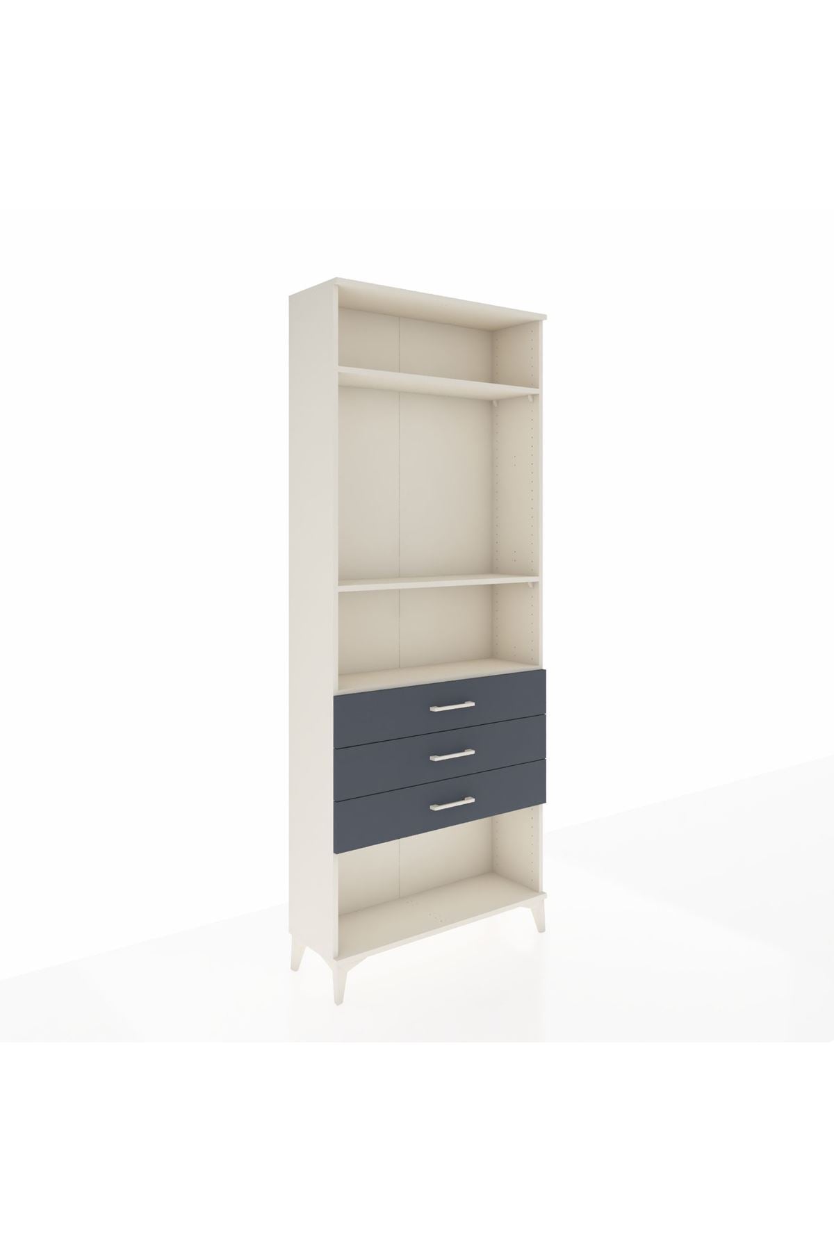 Arges Dolap 3 Raflı 3 Çekmeceli 88x30x221 - S30M084V2A