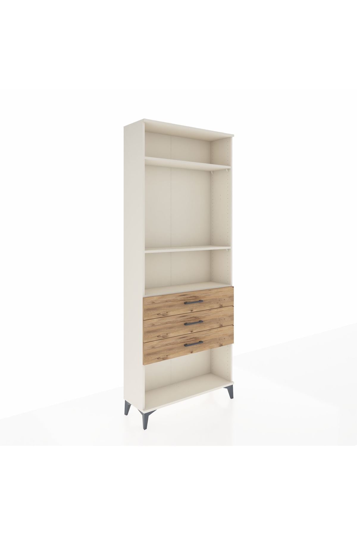 Arges Dolap 3 Raflı 3 Çekmeceli 88x30x221 - S30M084V3A