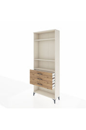 Arges Dolap 3 Raflı 3 Çekmeceli 88x30x221 - S30M084V3A