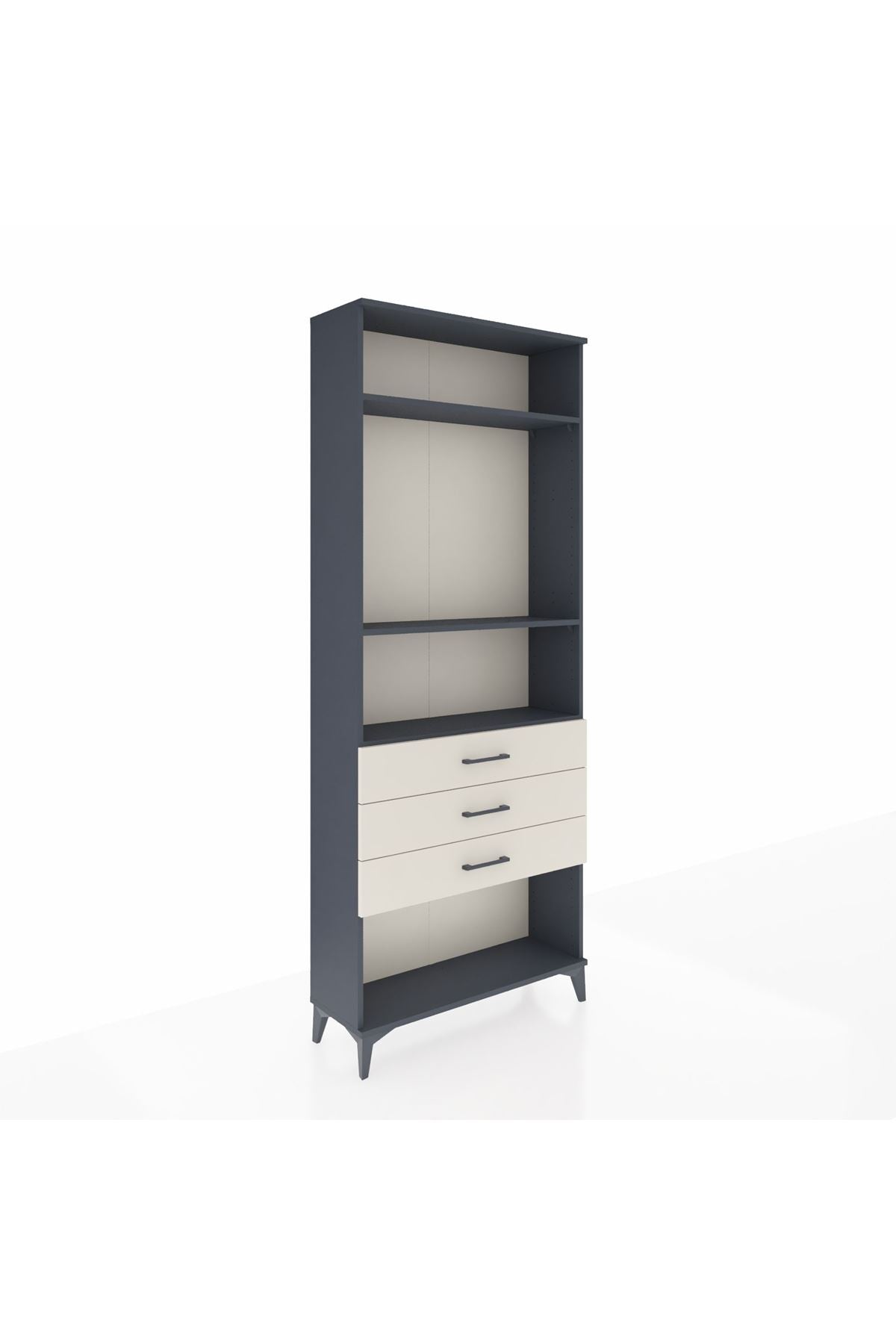 Arges Dolap 3 Raflı 3 Çekmeceli 88x30x221 - S30M084V4A