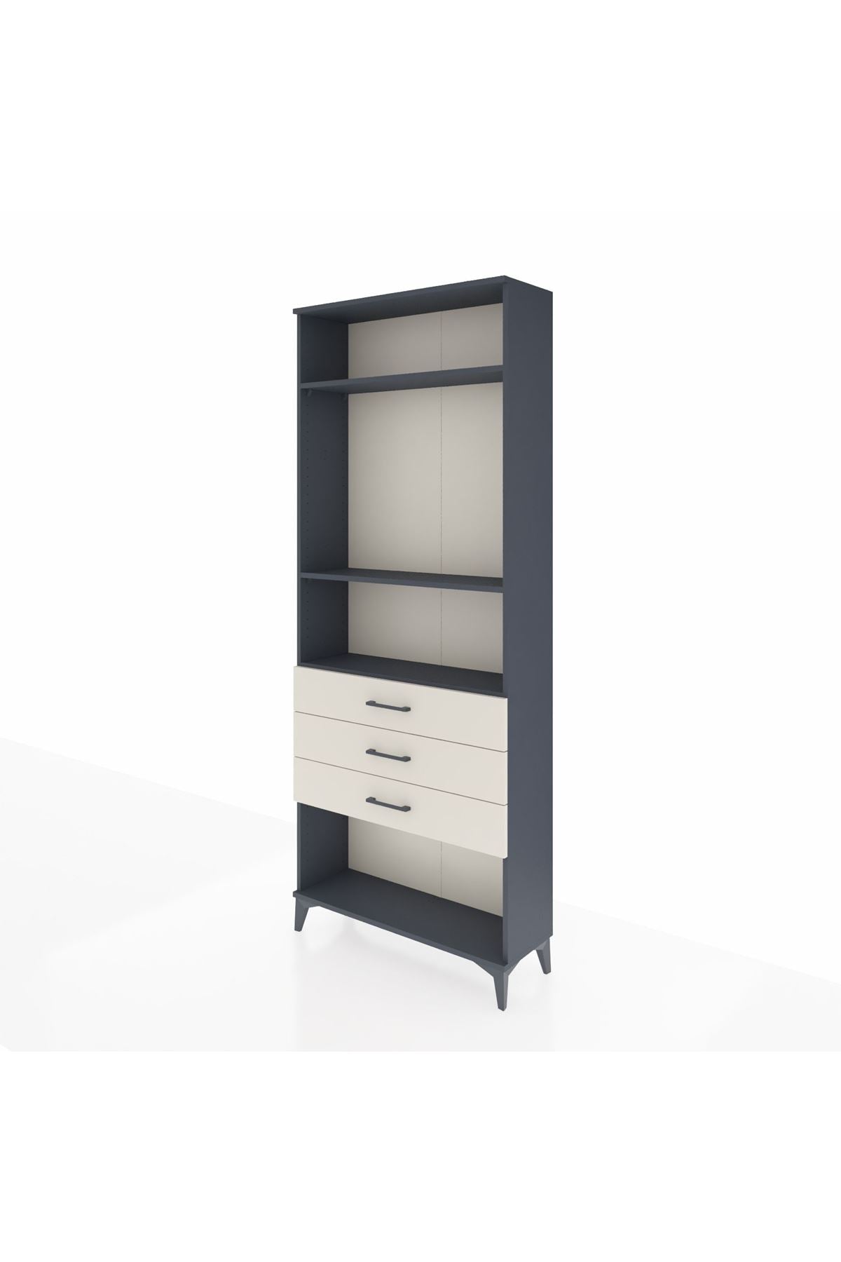Arges Dolap 3 Raflı 3 Çekmeceli 88x30x221 - S30M084V4A