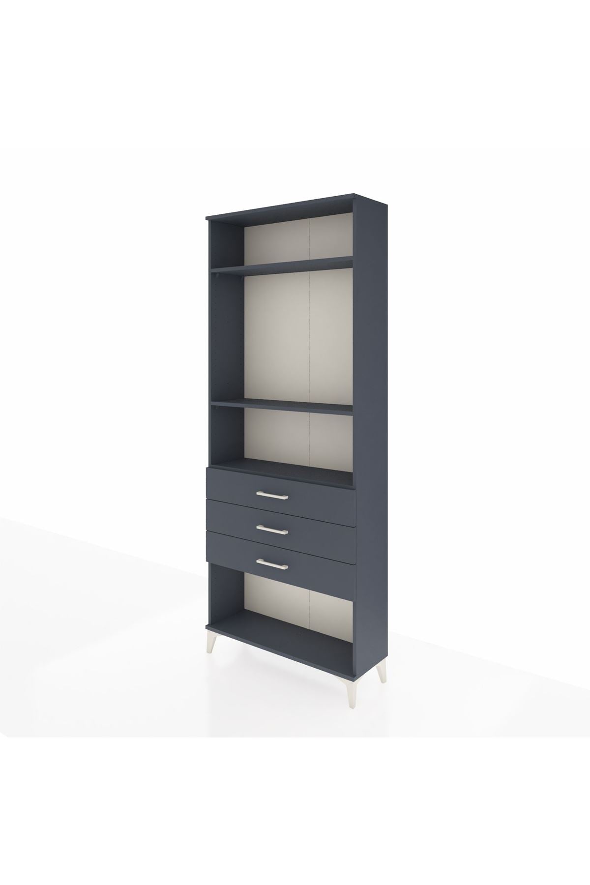 Arges Dolap 3 Raflı 3 Çekmeceli 88x30x221 - S30M084V5A