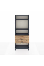 Arges Dolap 3 Raflı 3 Çekmeceli 88x30x221 - S30M084V6A