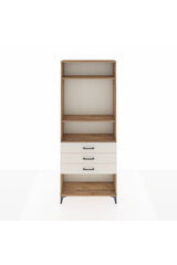 Arges Dolap 3 Raflı 3 Çekmeceli 88x30x221