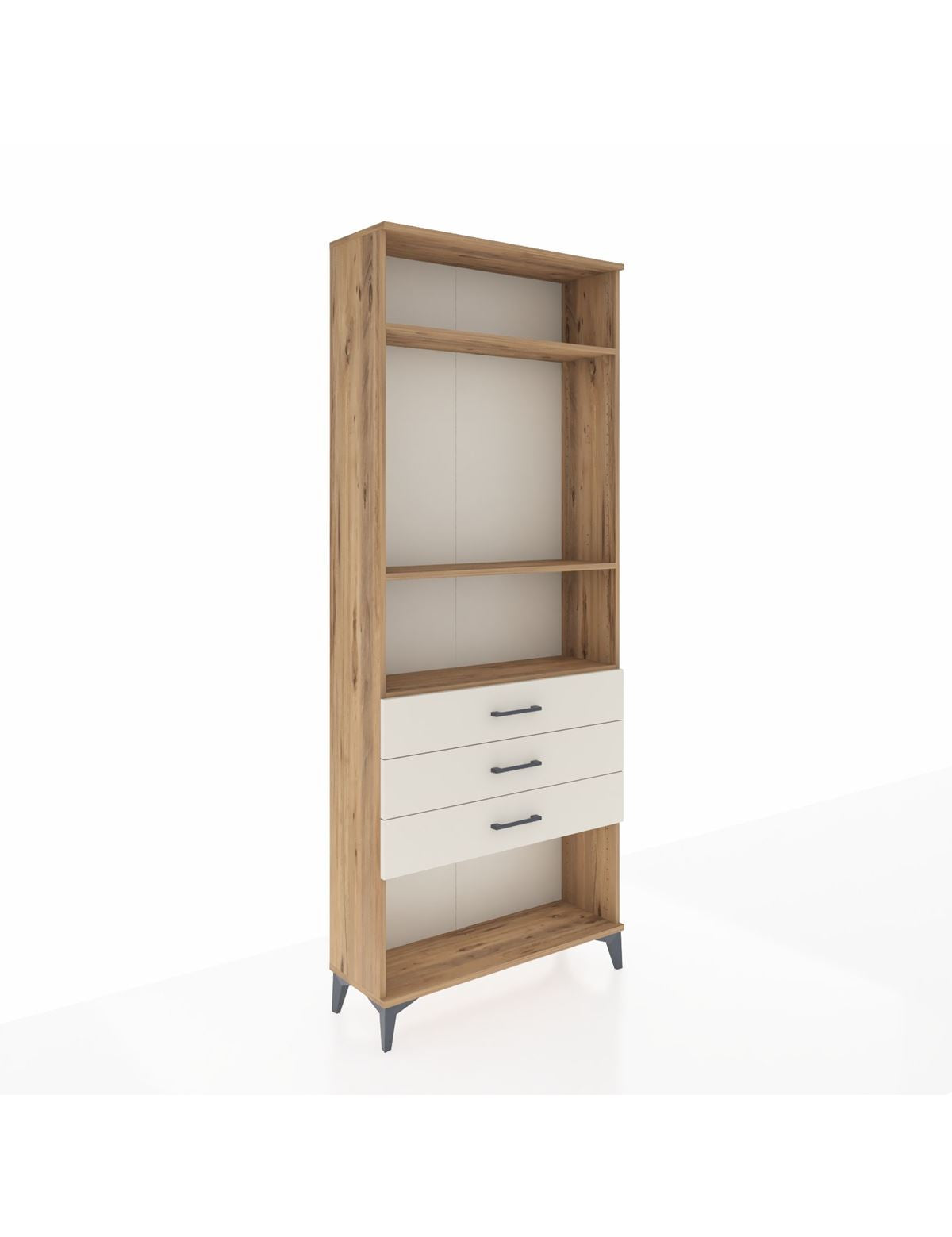 Arges Dolap 3 Raflı 3 Çekmeceli 88x30x221 - S30M084V7A