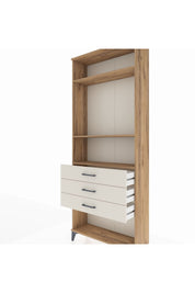 Arges Dolap 3 Raflı 3 Çekmeceli 88x30x221 - S30M084V7A