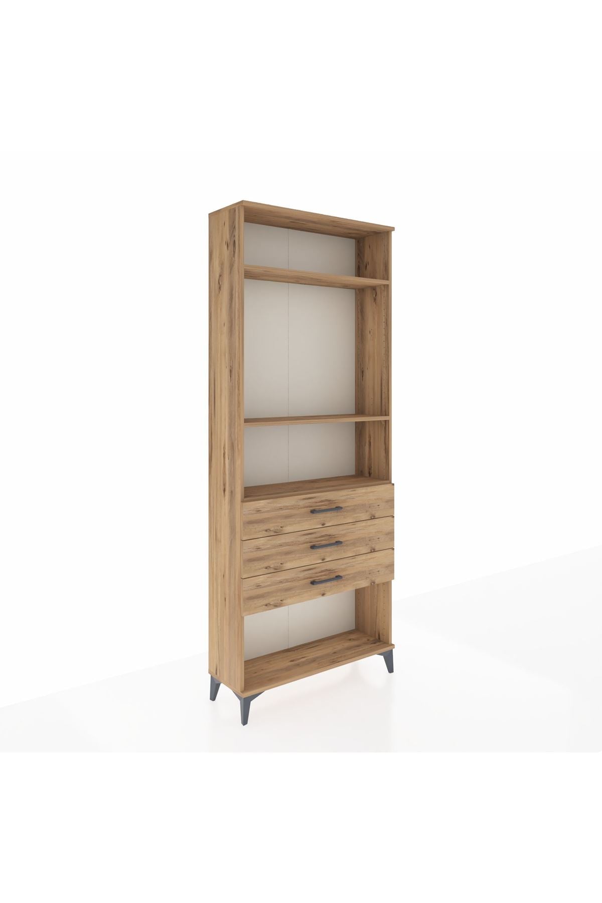 Arges Dolap 3 Raflı 3 Çekmeceli 88x30x221 - S30M084V9A