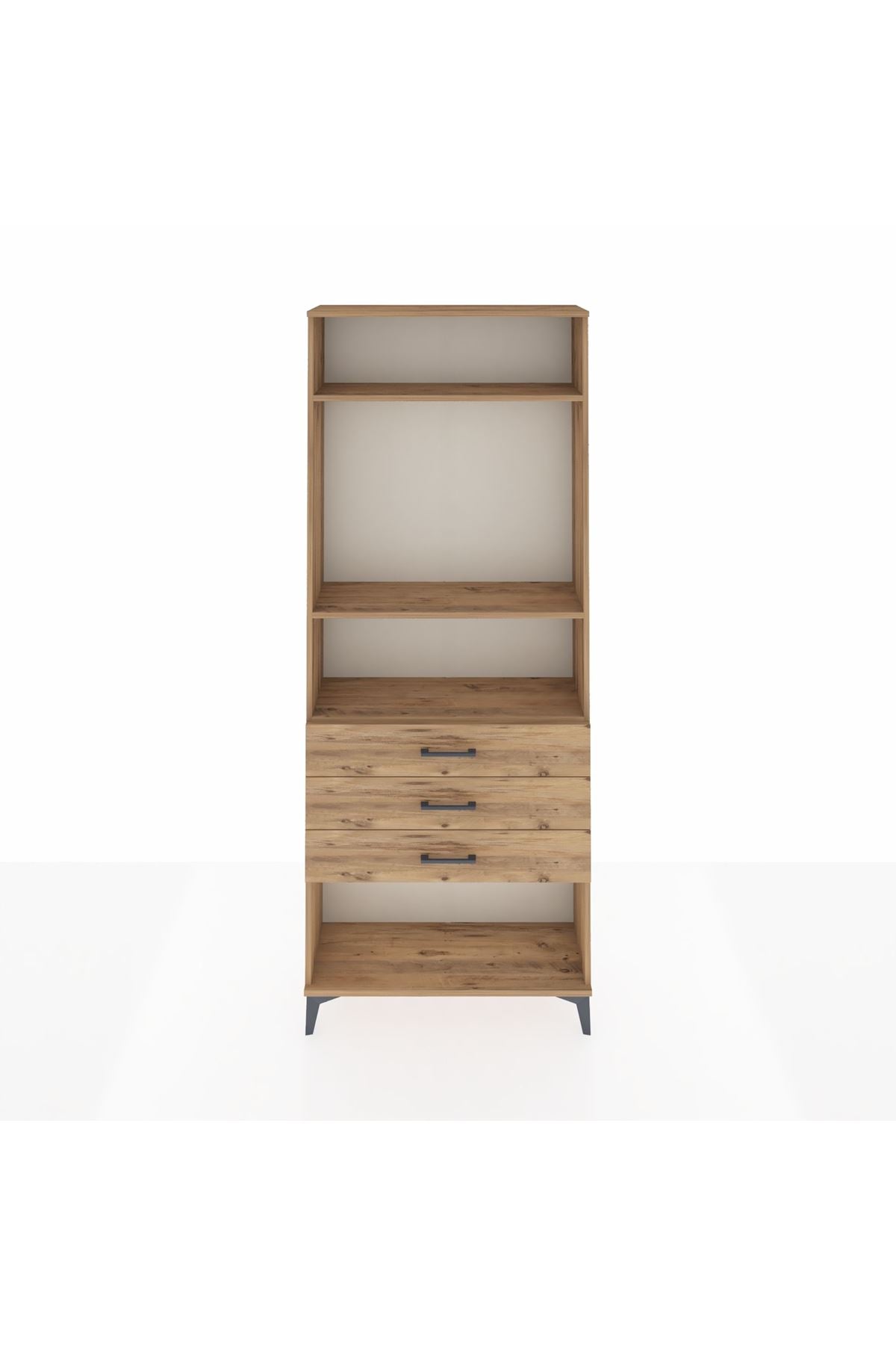 Arges Dolap 3 Raflı 3 Çekmeceli 88x30x221 - S30M084V9A