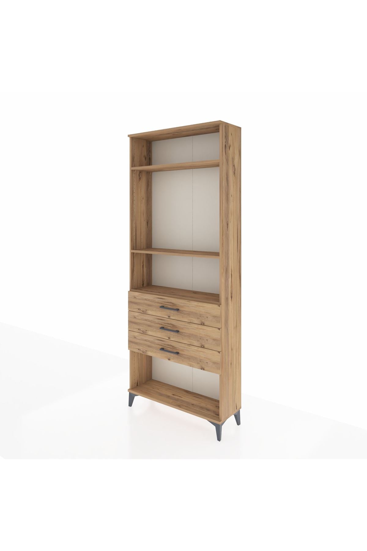 Arges Dolap 3 Raflı 3 Çekmeceli 88x30x221 - S30M084V9A