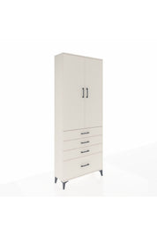 Arges Dolap 2 Raflı 4 Çekmeceli Tek Askılı 88x30x221 - S30M085V1A