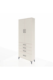 Arges Dolap 2 Raflı 4 Çekmeceli Tek Askılı 88x30x221 - S30M085V1A