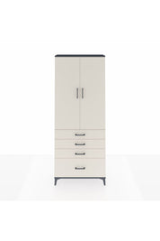 Arges Dolap 2 Raflı 4 Çekmeceli Tek Askılı 88x30x221 - S30M085V4A