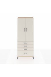 Arges Dolap 2 Raflı 4 Çekmeceli Tek Askılı 88x30x221 - S30M085V7A