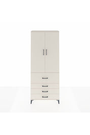Arges Dolap 2 Raflı 4 Çekmeceli Tek Askılı 88x30x221 - S30M088V1A