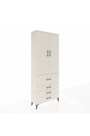 Arges Dolap 2 Raflı 4 Çekmeceli Tek Askılı 88x30x221 - S30M088V1A