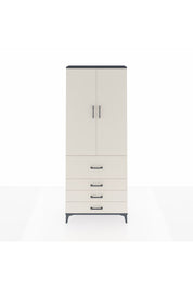 Arges Dolap 2 Raflı 4 Çekmeceli Tek Askılı 88x30x221 - S30M088V4A