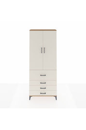 Arges Dolap 2 Raflı 4 Çekmeceli Tek Askılı 88x30x221 - S30M088V7A