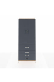 Arges Dolap 2 Raflı 4 Çekmeceli Tek Askılı 88x30x221 - S30M088V8A