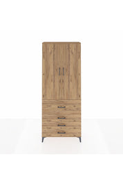 Arges Dolap 2 Raflı 4 Çekmeceli Tek Askılı 88x30x221 - S30M088V9A
