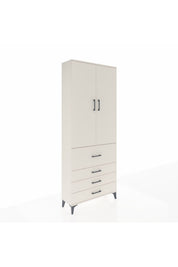 Arges Dolap 3 Raflı 4 Çekmeceli 2 Kapaklı 88x30x221 - S30M089V1A
