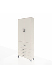 Arges Dolap 3 Raflı 4 Çekmeceli 2 Kapaklı 88x30x221 - S30M089V1A
