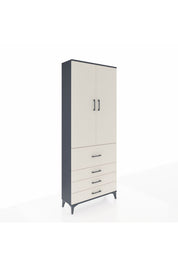Arges Dolap 3 Raflı 4 Çekmeceli 2 Kapaklı 88x30x221 - S30M089V4A