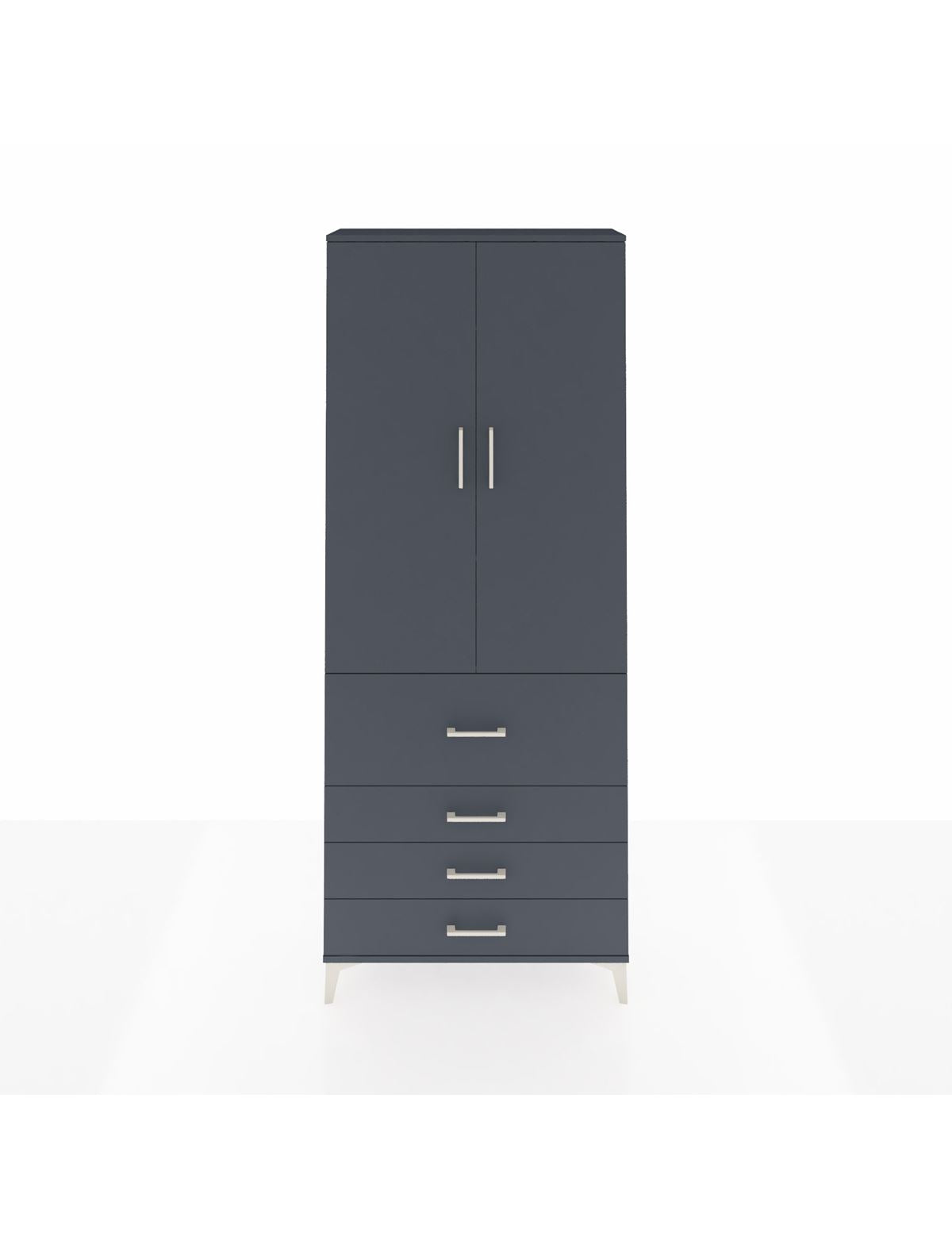 Arges Dolap 3 Raflı 4 Çekmeceli 2 Kapaklı 88x30x221 - S30M089V5A