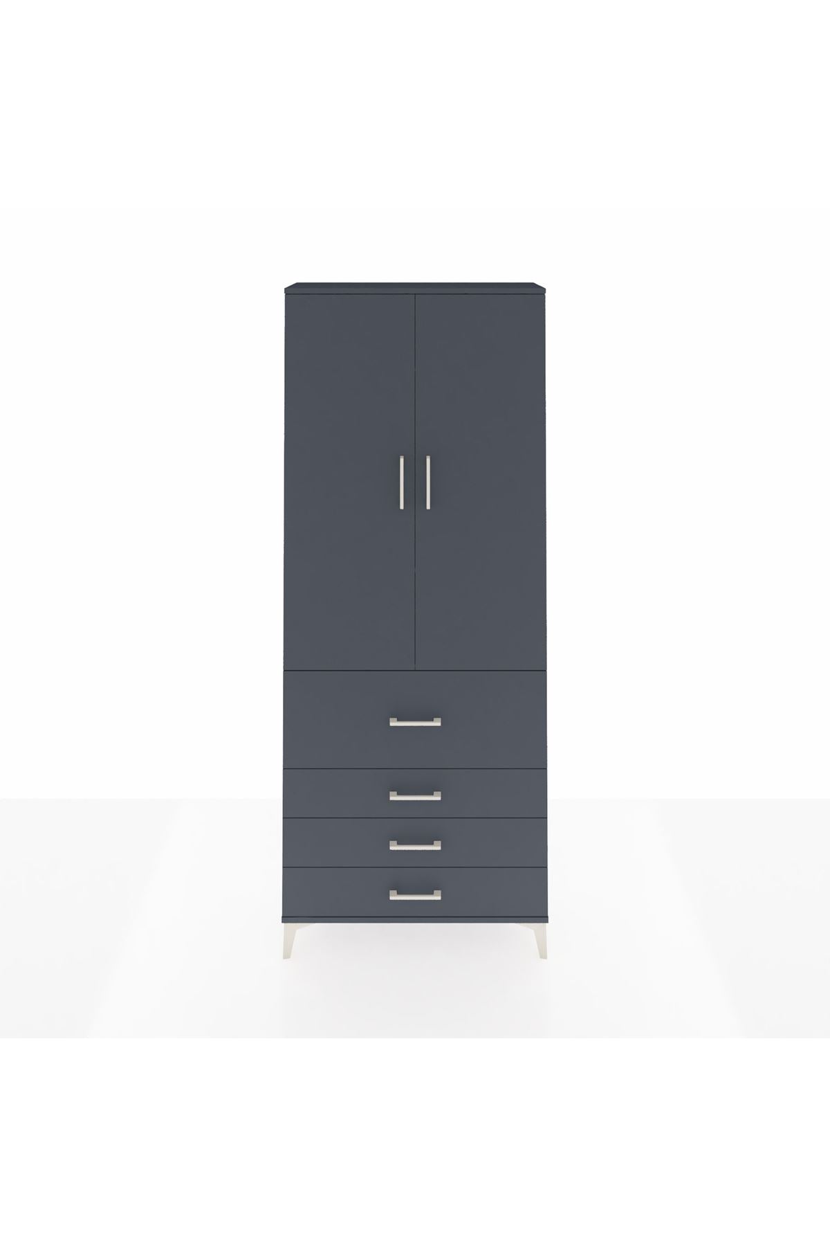 Arges Dolap 3 Raflı 4 Çekmeceli 2 Kapaklı 88x30x221 - S30M089V5A
