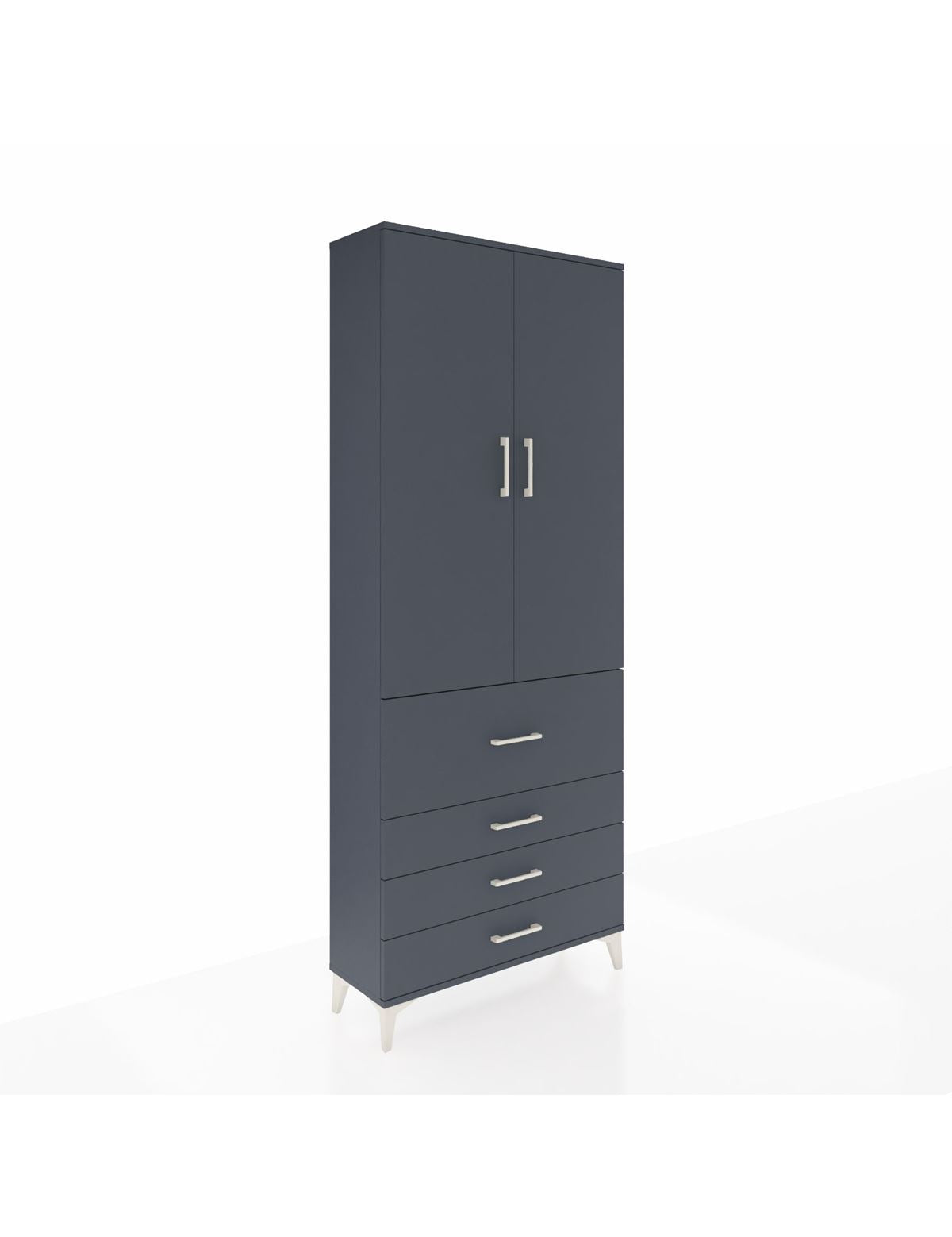 Arges Dolap 3 Raflı 4 Çekmeceli 2 Kapaklı 88x30x221 - S30M089V5A