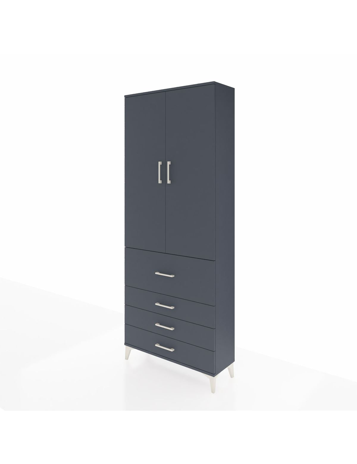 Arges Dolap 3 Raflı 4 Çekmeceli 2 Kapaklı 88x30x221 - S30M089V5A