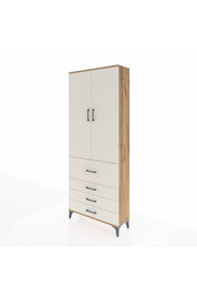 Arges Dolap 3 Raflı 4 Çekmeceli 2 Kapaklı 88x30x221 - S30M089V7A