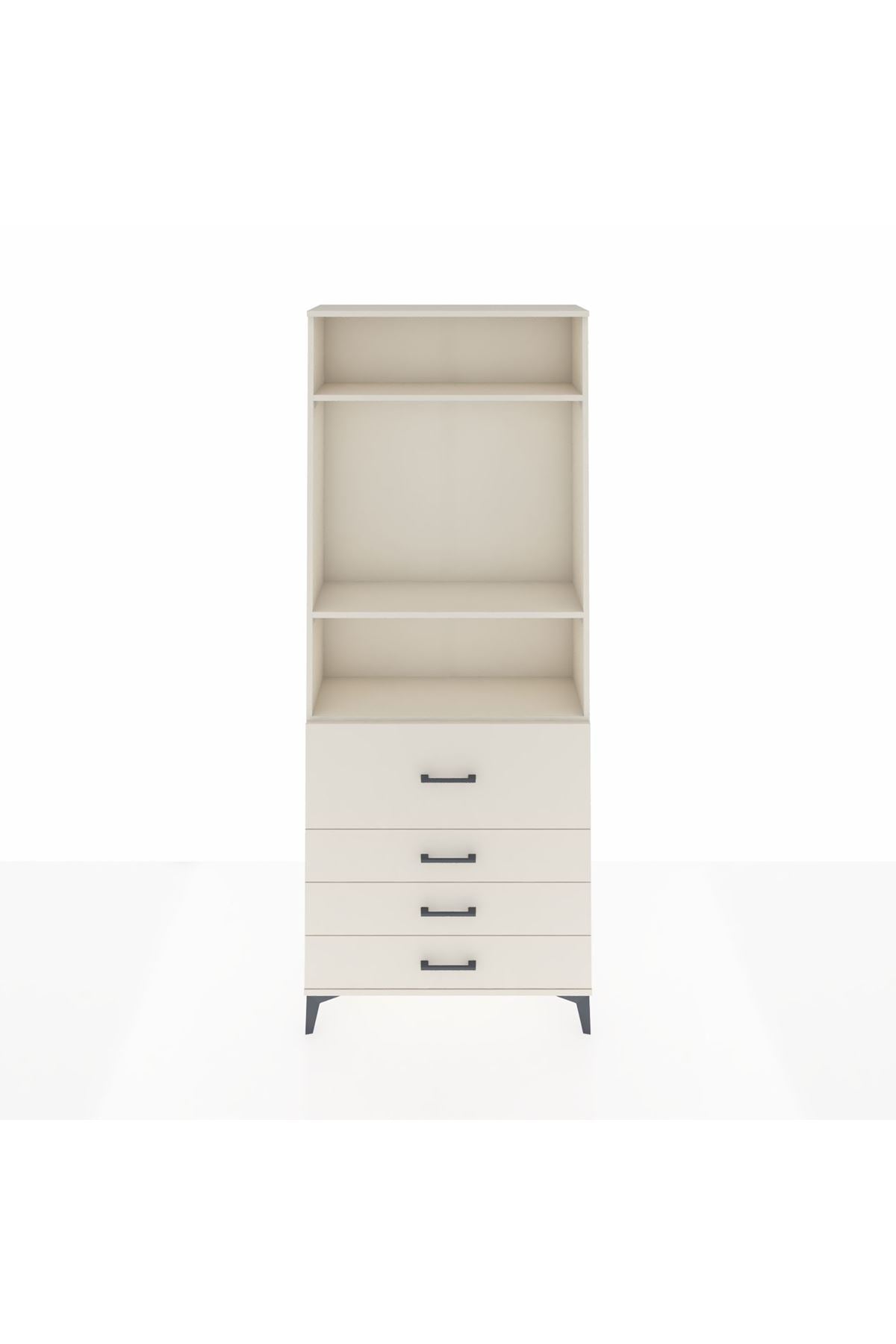 Arges Dolap 3 Raflı 4 Çekmeceli 88x30x221 - S30M090V1A