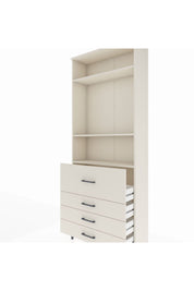 Arges Dolap 3 Raflı 4 Çekmeceli 88x30x221 - S30M090V1A