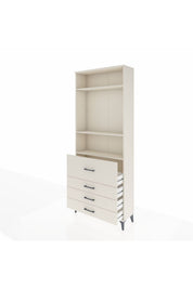 Arges Dolap 3 Raflı 4 Çekmeceli 88x30x221 - S30M090V1A