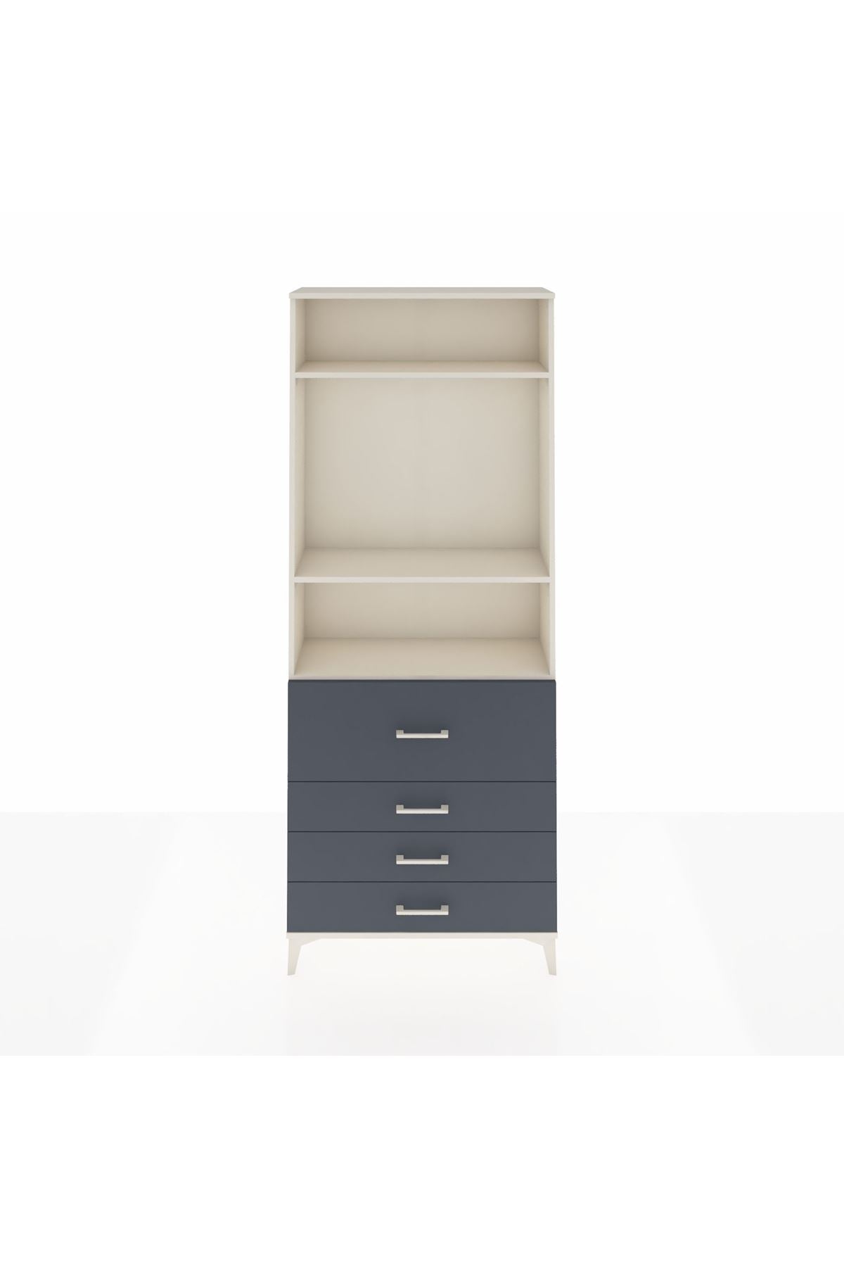 Arges Dolap 3 Raflı 4 Çekmeceli 88x30x221 - S30M090V2A